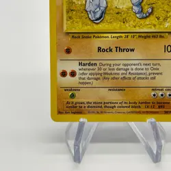 Onix 56/102 - Common 1999 English Base Set Pokemon Card - Near Mint (NM) & LP - Image 4