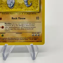 Onix 56/102 - Common 1999 English Base Set Pokemon Card - Near Mint (NM) & LP - Image 5