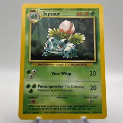 Ivysaur 30/102 - Uncommon - 1999 English Base Set Pokemon Card - NM - Image 1