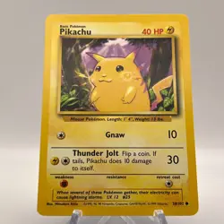 Pikachu 58/102 - Common - 1999 English Base Set Pokemon Card - NM - Image 1