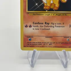 Vulpix 68/102 - Common 1999 English Base Set Pokemon Card - Near Mint (NM) & LP - Image 4