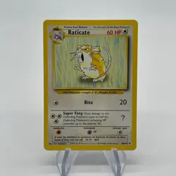 Raticate 40/102 - Uncommon 1999 English Base Set Pokemon Card - Near Mint & LP - Image 1