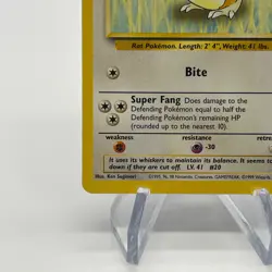 Raticate 40/102 - Uncommon 1999 English Base Set Pokemon Card - Near Mint & LP - Image 4