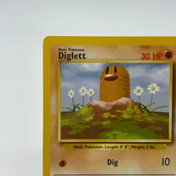 Diglett 47/102 - Common 1999 English Base Set Pokemon Card - Near Mint (NM) & LP - Image 2