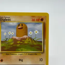 Diglett 47/102 - Common 1999 English Base Set Pokemon Card - Near Mint (NM) & LP - Image 3