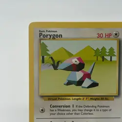 Porygon 39/102 - Uncommon 1999 English Base Set Pokemon Card - Near Mint NM & LP - Image 2