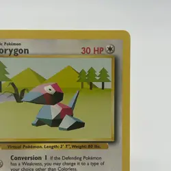 Porygon 39/102 - Uncommon 1999 English Base Set Pokemon Card - Near Mint NM & LP - Image 3