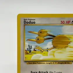 Doduo 48/102 - Common 1999 English Base Set Pokemon Card - Near Mint (NM) & LP - Image 2