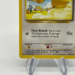 Doduo 48/102 - Common 1999 English Base Set Pokemon Card - Near Mint (NM) & LP - Image 4