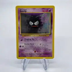 Gastly 50/102 - Common 1999 English Base Set Pokemon Card - Near Mint (NM) & LP - Image 1