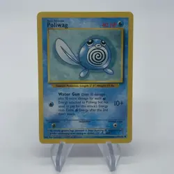 Poliwag 59/102 - Common 1999 English Base Set Pokemon Card - Near Mint (NM) & LP - Image 1