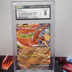 2023 Ho-oh EX 007/034 Trading Card Game Classic Holo Graded NM CGC 8 - Image 1