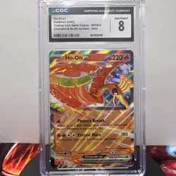 2023 Ho-oh EX 007/034 Trading Card Game Classic Holo Graded NM CGC 8 - Image 2