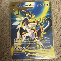 Pokemon Arceus VMAX Gold Foil metal 2022 Nintendo TCG English Collectible Card - Image 4
