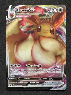 Eevee VMAX SWSH087 Shining Fates Black Star Promo Pokemon Card TCG - NM - Image 1