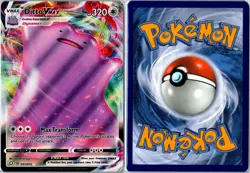 POKEMON CARD - DITTO VMAX 051/072 SHINING FATES VMAX RARE HOLO NEAR MINT - Image 3