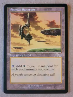 Serra's Sanctum Urza's Saga Legendary Land Rare Regular 1998 English MTG - Image 1