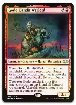 Godo, Bandit Warlord #128 (Foil) (NM) Double Masters 2XM Magic MTG - Image 1