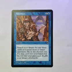 Magic: The Gathering Intuition Tempest Rare Instant Blue English April Lee 70 - Image 1