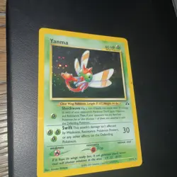 Yanma Unlimited Holo Rare 17/75 - Pokemon TCG Neo Discovery Vintage NM - Image 3