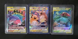 Pokemon Chinese Tag Team Lot 3 Cards Venusaur Pikachu - Image 1