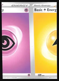 CRAZY MISCUT ERROR! Psychic Electric Energy SWSH Sword & Shield 2020 Pokemon NFC - Image 1