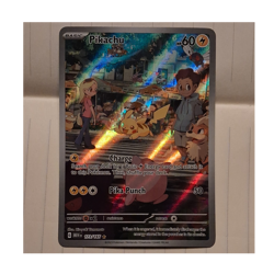 Pokemon Pikachu 173/165 SV: Scarlet & Violet 151 Illustration Rare Holo HP60 - Image 1