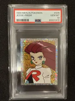 1999 Merlin Pokemon Jessie Prism #S35 Gem Mint PSA 10 - Image 1