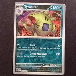 Tyranitar 135/193 Reverse Holo Rare Paldea Evolved Pokemon Lightly Played - Image 1