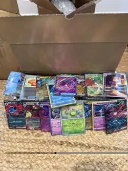 Box Of Bulk Pokemon Cards!!! English, Japanese Chinese and Korean!! Over 3lbs!!! - Image 1