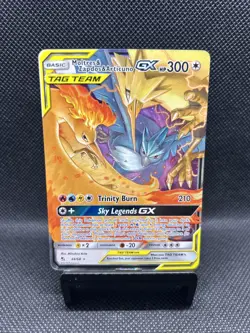 Moltres & Zapdos & Articuno GX 44/68 Sky Legends Tag Team Holo Pokemon Card Mint - Image 1
