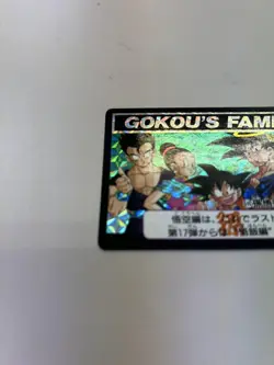 Dragon Ball Z Goku Family Holo Card Series 17 Unpeeled Japanese - Image 2