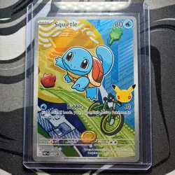 Pokemon Squirtle Promo Full Art Holo Card Mega Evolution Promo #013 2023 - Image 1