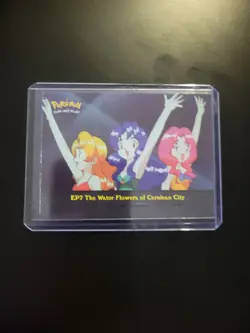 Pokemon Topps Holofoil Episode 7 The Water Flowers of Cerulean City Blue Logo - Image 1