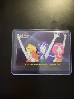 Pokemon Topps Holofoil Episode 7 The Water Flowers of Cerulean City Blue Logo - Image 2