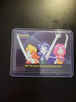 Pokemon Topps Holofoil Episode 7 The Water Flowers of Cerulean City Blue Logo - Image 3