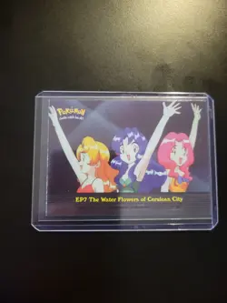 Pokemon Topps Holofoil Episode 7 The Water Flowers of Cerulean City Blue Logo - Image 5