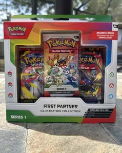 Pokemon TCG First Partner Illustration Collection Series 1 Sealed Box - Image 1