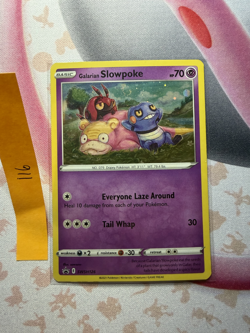 Pokemon TCG Galarian Slowpoke SWSH 126 Promo Holo NM - Image 1