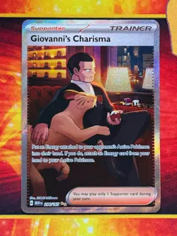 Giovanni’s Charisma SIR 204/165 - Pokemon SV: Scarlet & Violet 151 - NM - Image 1