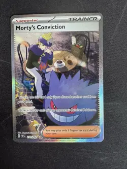 Pokemon TCG Trainer Morty's Conviction SIR 211/162 Temporal Forces - Image 2
