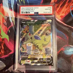 PSA 10 Tyranitar V #155/163 Alternate Full Art 2021 Pokemon SwSh Battle Styles - Image 1
