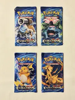 POKEMON XY: EVOLUTIONS - 4x Booster Packs - Art Set - Factory Sealed - TCG - Image 1