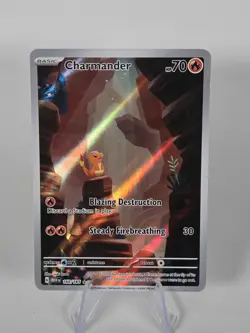 Pokemon Charmander 168/165 Holo Illustration Rare Scarlet & Violet 151 - Image 1