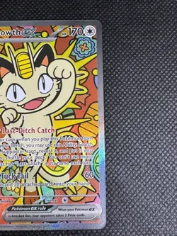 Pokemon Meowth EX Full Art Holo Rare POR 121/088 English Clean - Image 4