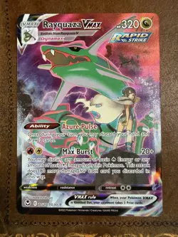 Rayquaza VMAX Holo Ultra Rare TG20/TG30 Silver Tempest Trainer Gallery EN - Image 2