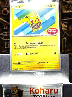 Pokemon Pikachu Berkemeja Batik 155/SV-P Indonesia Journey Sealed Promo - Image 1