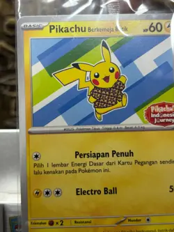 Pokemon Pikachu Berkemeja Batik 155/SV-P Indonesia Journey Sealed Promo - Image 4