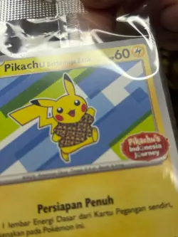 Pokemon Pikachu Berkemeja Batik 155/SV-P Indonesia Journey Sealed Promo - Image 5