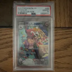 2023 POKEMON PAL EN-PALDEA EVOLVED ILLUSTRATION RARE #202 CROCALOR PSA 10 - Image 1